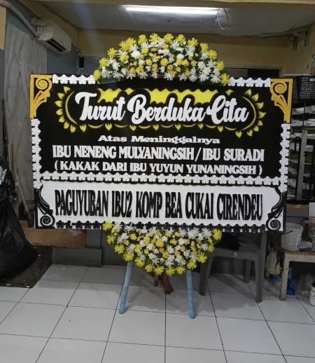 Papan Bunga Duka Bandara Soekarno Hatta