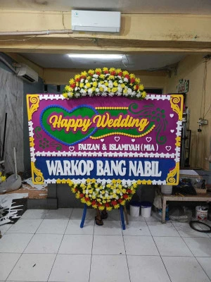 Papan Bunga di Bandara Soekarno Hatta
