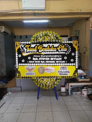 Papan Bunga di Bandara Soekarno Hatta