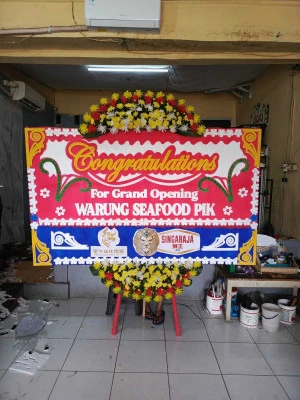 Papan Bunga di Bandara Soekarno Hatta