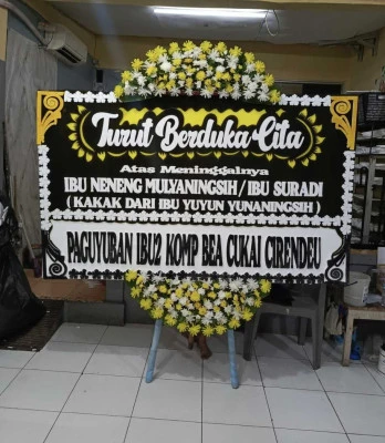 Papan Bunga di Bandara Soekarno Hatta