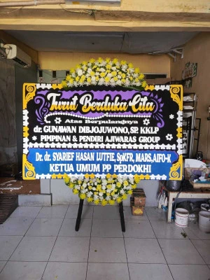 Papan Bunga di Bandara Soekarno Hatta